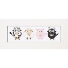 borduurpakket koe-schaap-varken-stier