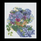 borduurpakket hortensia op theedoek