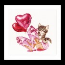 borduurpakket valentijns, kitten